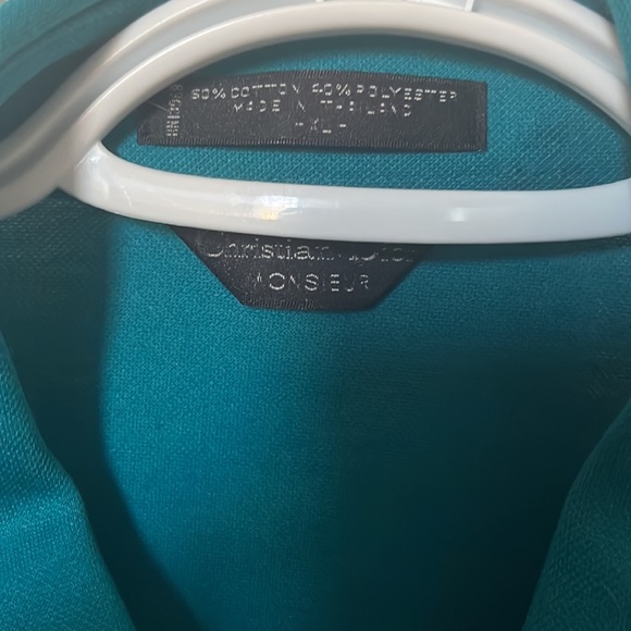 VINTAGE Christian Dior Monsieur Button-Up Short Sleeve Shirt - Picture 2 of 2